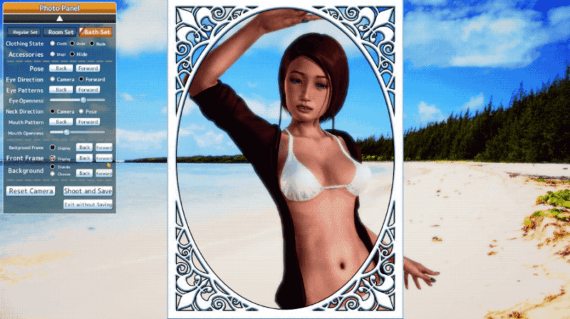 Honey Select Unlimited Character Creator asian female trying different poses while her boobs shake vigorously